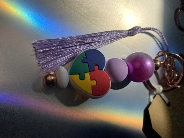 Autism keyring