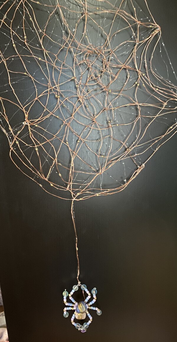 The completed web.