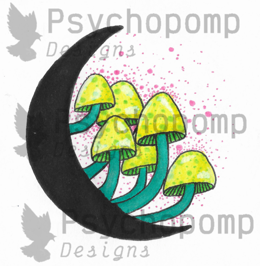 Moon Mushrooms (Green)