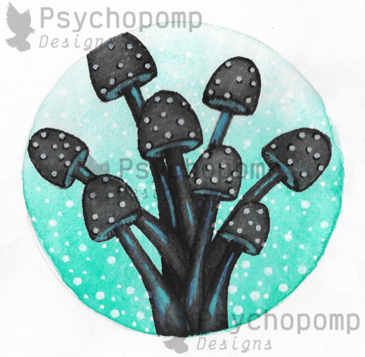 Void Mushrooms (Teal)