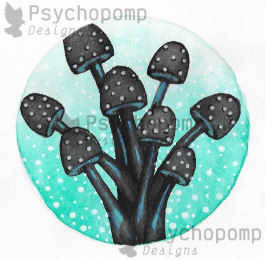 Void Mushrooms (Teal)