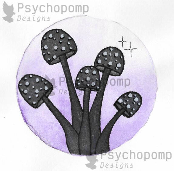 Midnight Mushrooms I