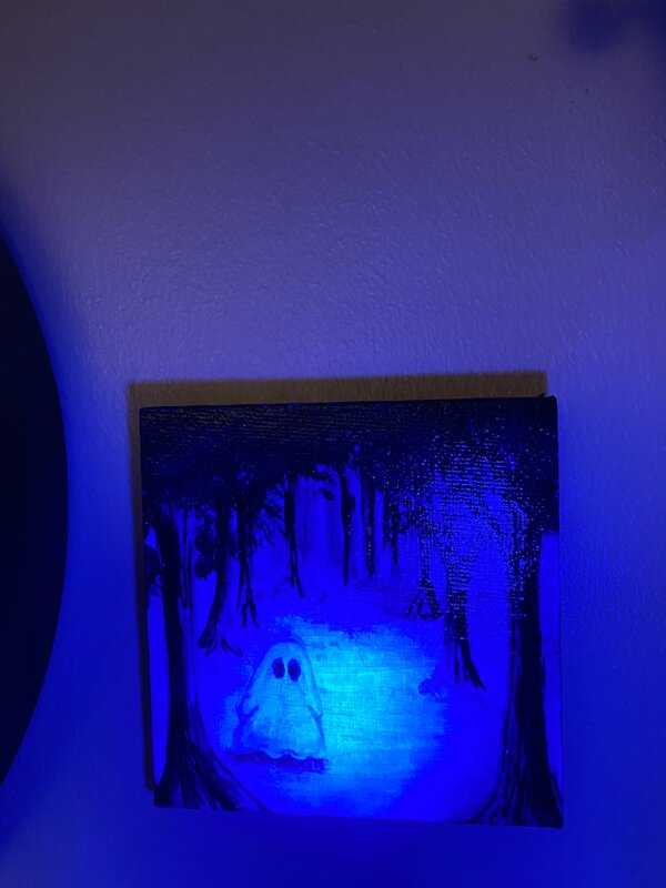 A ghost in the dark.