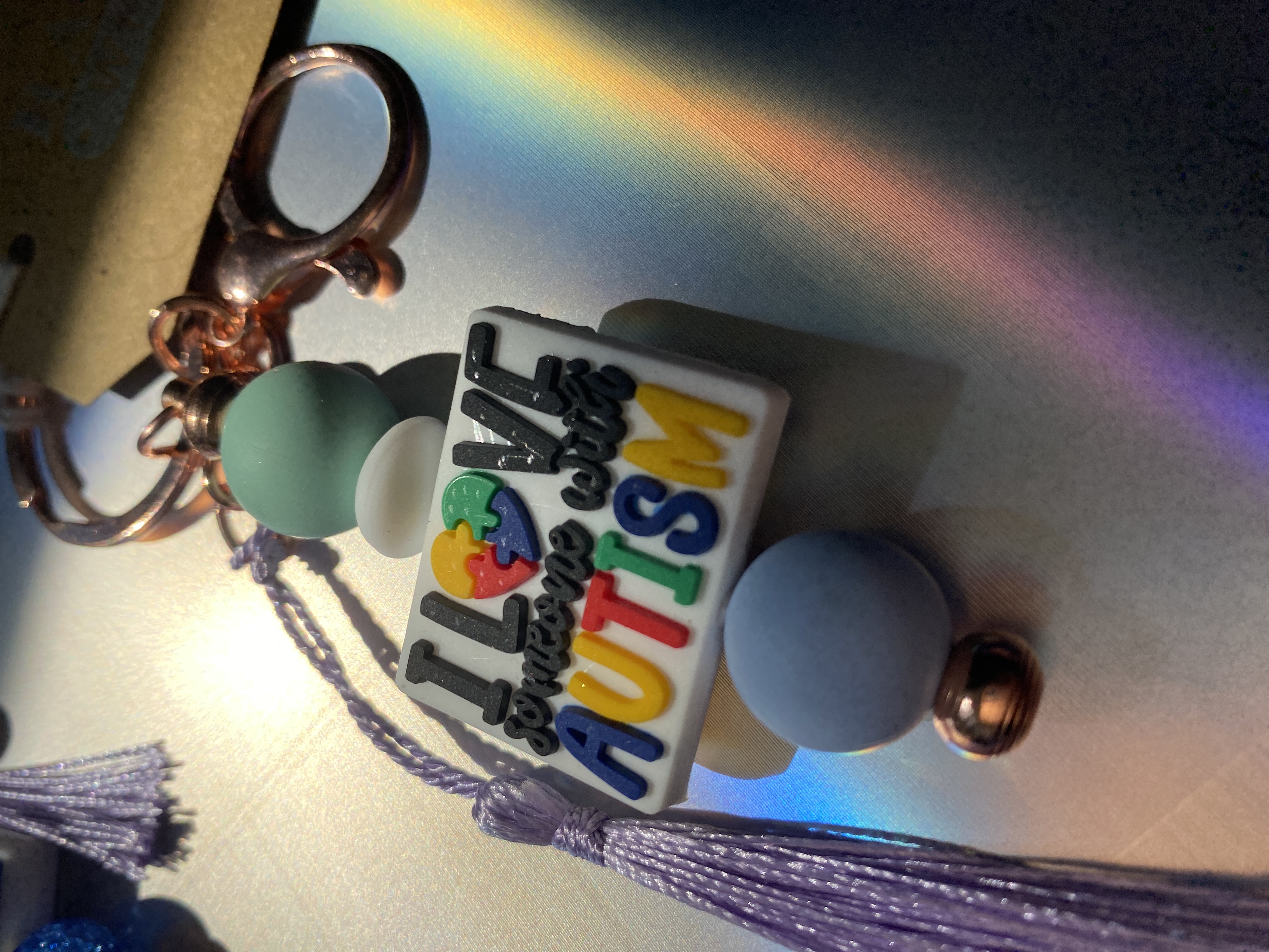 Autism keyring