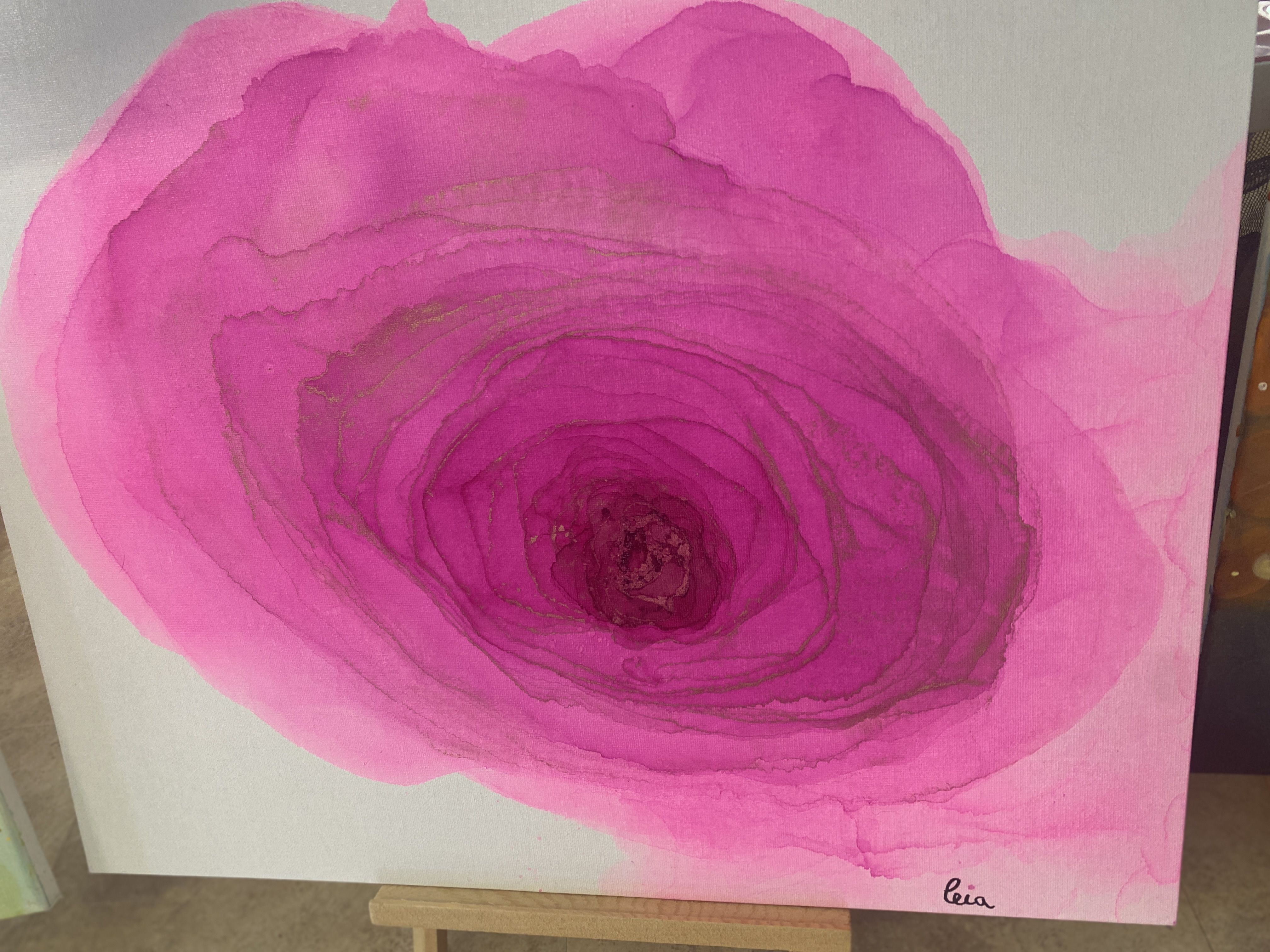 Giant pink rose