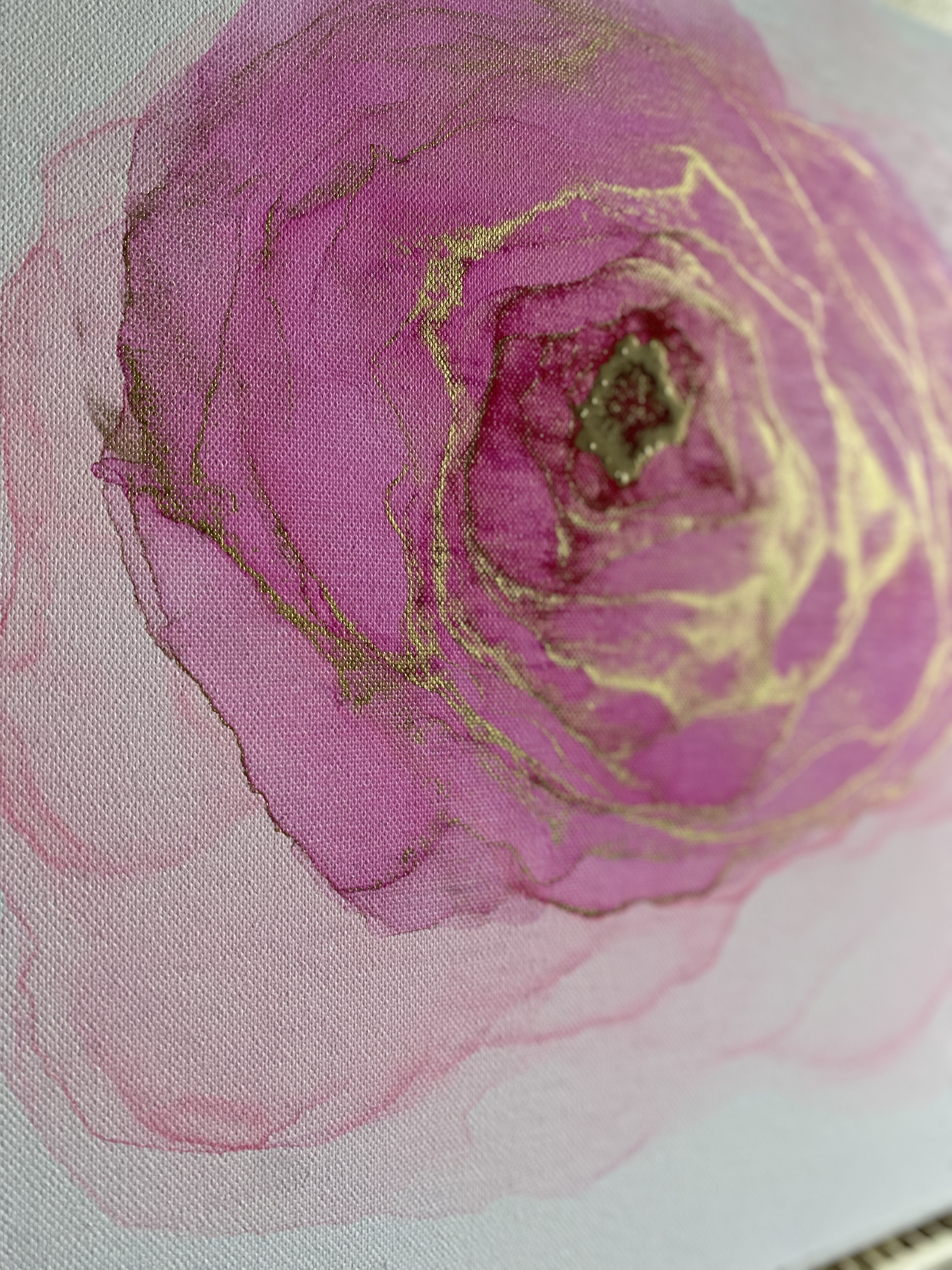 Alcohol ink rose
